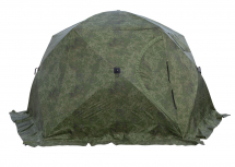 Палатка зимняя ЧУМ 3 (трехслойная, камуфляж с выводом под трубу)