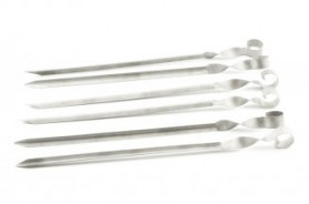 Набор углообразных шампуров №5 (6 шт., титан)