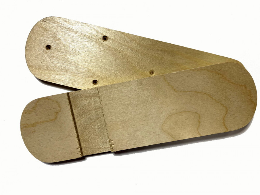 Лыжи Таёжные, полнокамусные, дерево, длина 170 см, ширина 20 см