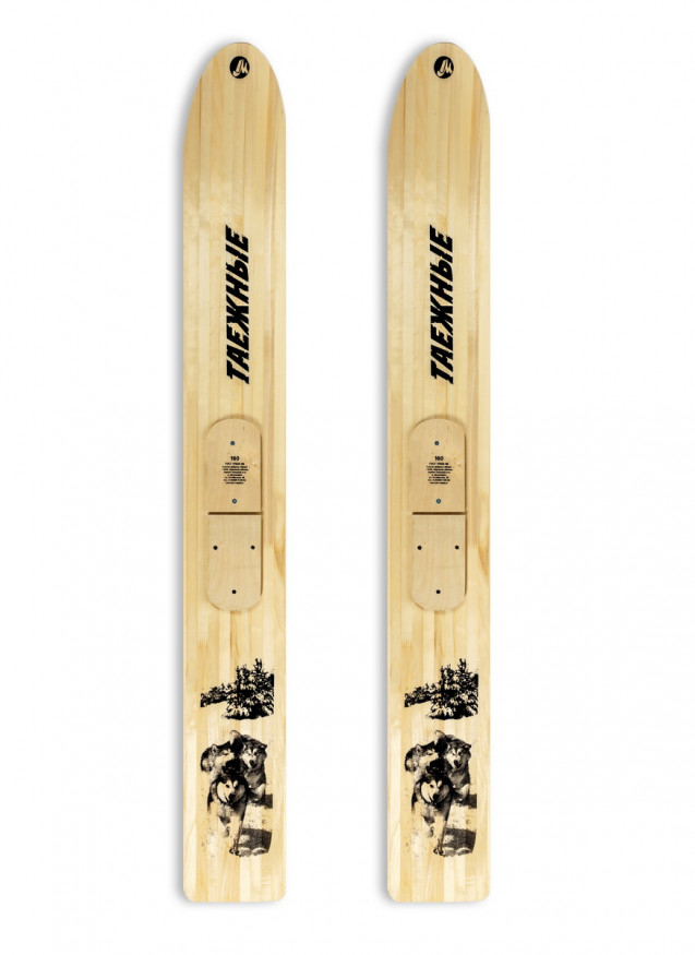 Лыжи ТАЕЖНЫЕ, дерево, длина 190 см, ширина 200 мм