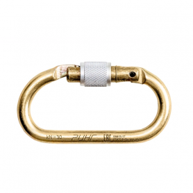 Карабин стальной овальный "keylock", 30 кН, Ринг