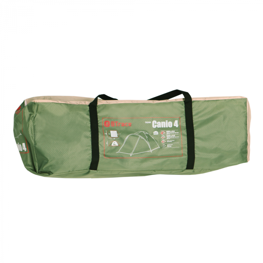 Палатка Btrace Canio 4, зеленый/бежевый
