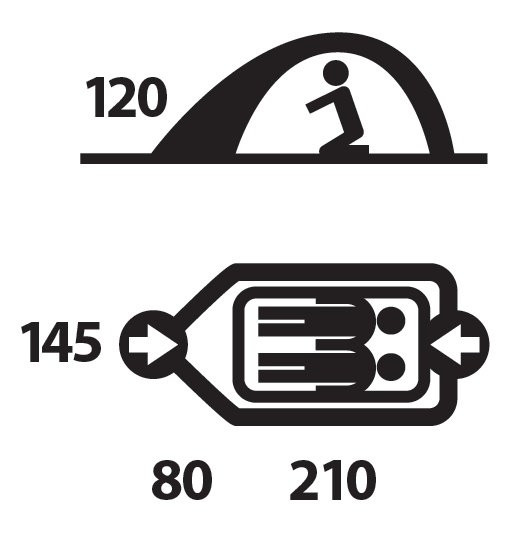 BIZAM палатка, 2, камуфляж